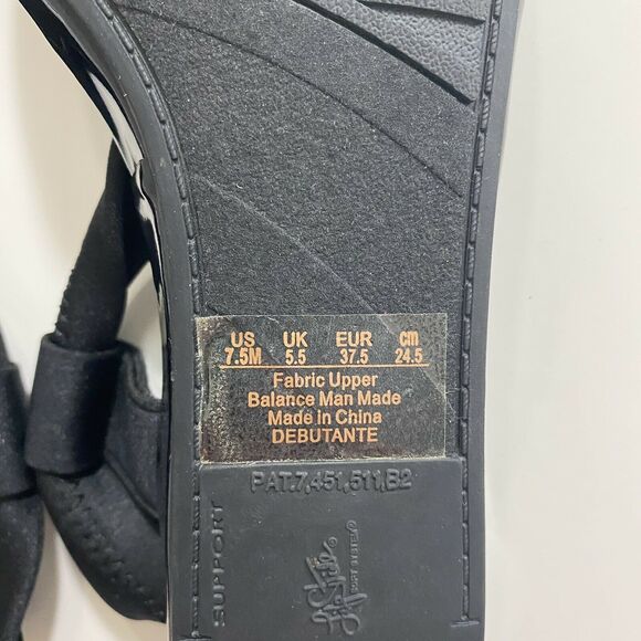 Life Stride black wedge comfort sandals 7.5 - Picture 6 of 7